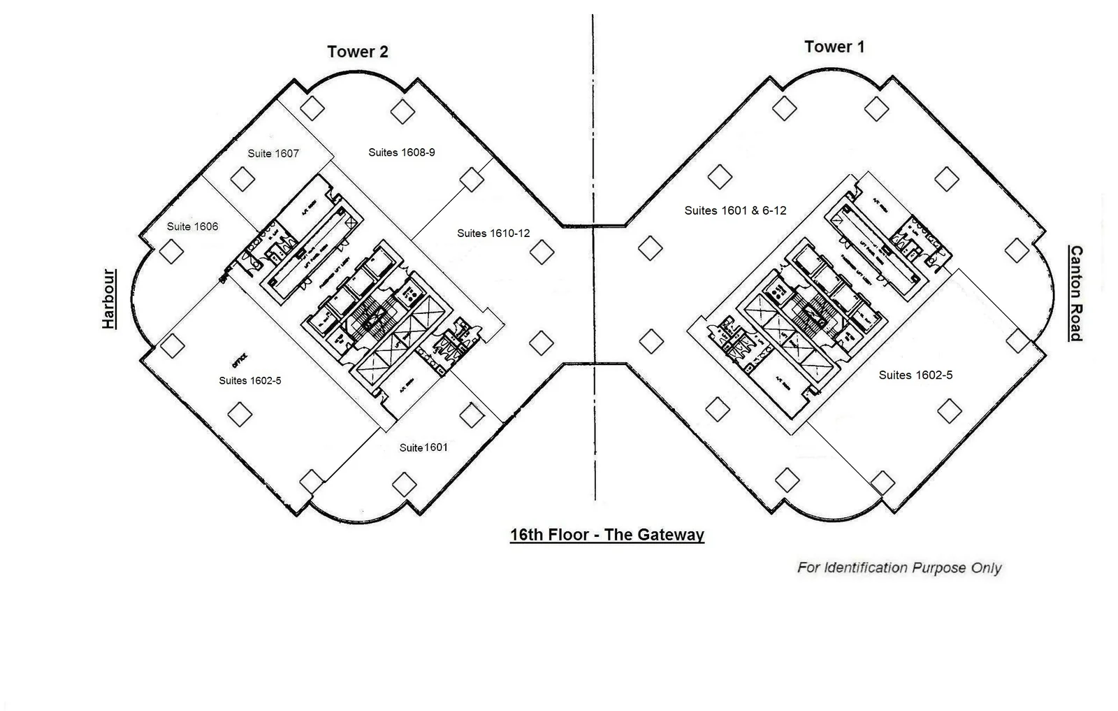Floor plan – The Gateway Tower 1 office, Tsim Sha Tsui